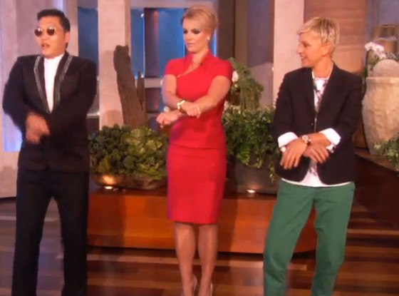 Psy, Britney Spears, Ellen Degeneres Psy, Britney Spears, Ellen Degeneres